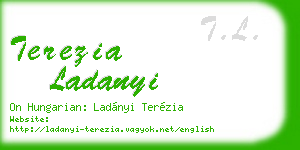 terezia ladanyi business card